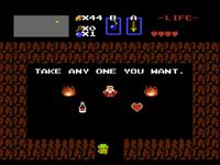 une photo d'Ã©cran de The Legend of Zelda sur Nintendo Nes